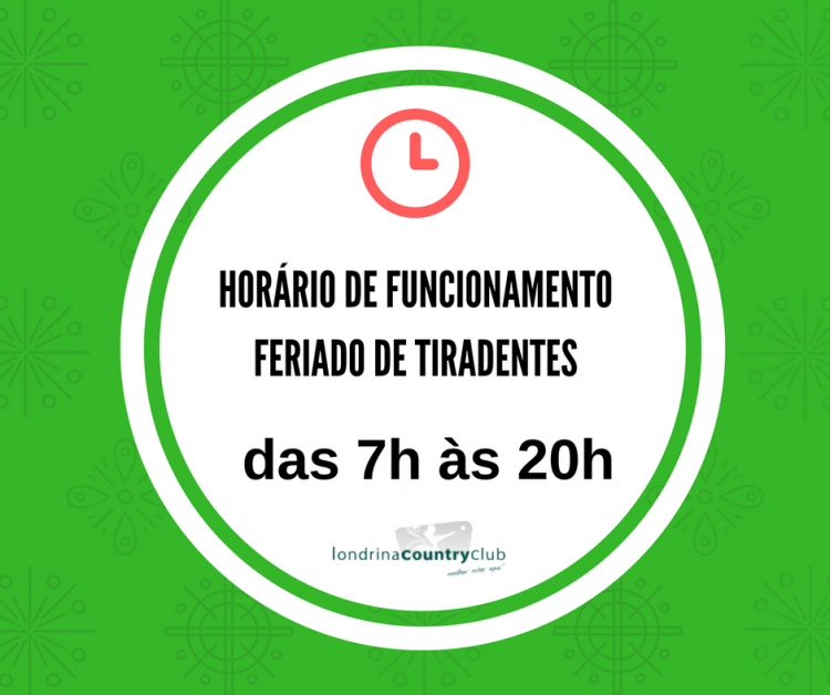 horário de funcionamento
